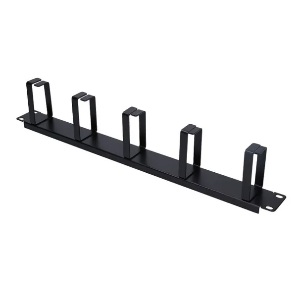 Extralink - Kabelmanagement 1U schwarzer Organizer