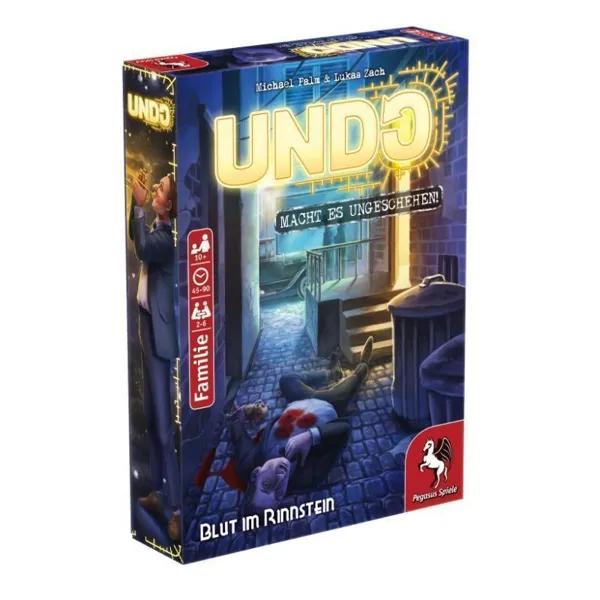 Pegasus Spiele - 18171G - Undo - Blut im Rinnstein, 2-6 Spieler, ab 10 Jahre (DE-Ausgabe)