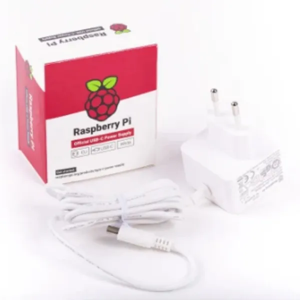 Raspberry Pi Foundation - 187-3413 - Raspberry Pi Steckernetzteil Spannungsversorgung, 5.1 V DC/ 3 A, 15.3 W, Weiß