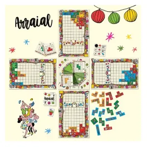 MEBO Games Lda. - MB001 - Arraial, Card-/Figure Game, for 1-4 Players, from 8 Years