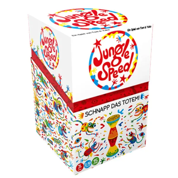 Asmodee - ASMD0016 - Jungle Speed (Skwak Edition), Card game, 2-10 Players, from 7 years (DE edition)