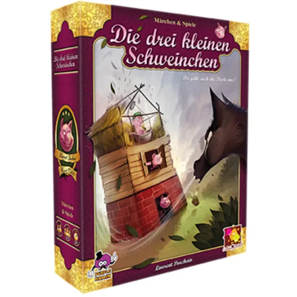 Asmodee - PBC0004 - Die drei kleine Schweinchen, Card game, 2-5 players, ages 7+ (DE edition)