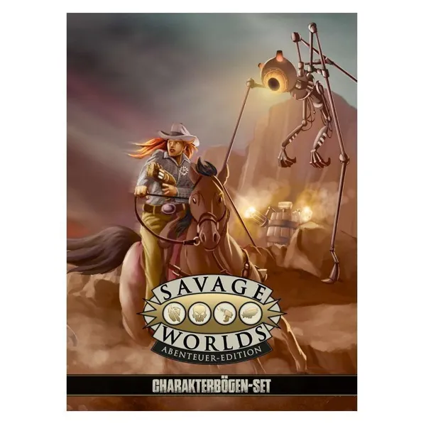 Ulisses Spiele - US85013 - Savage Worlds - Charakterbögen-Set, 5 Deluxe Bögen, 20 reguläre Bögen (DE-Ausgabe)