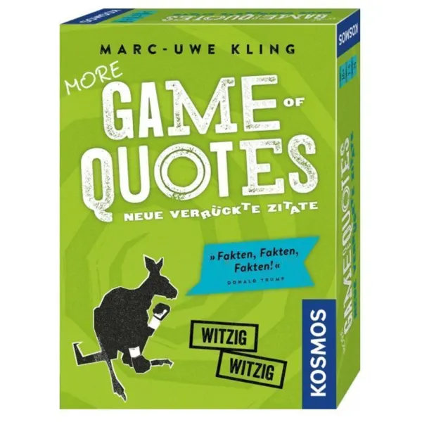 Kosmos - FKS6931450 - More Game of Quotes - Verrückte Zitate, Kartenspiel (DE-Ausgabe)