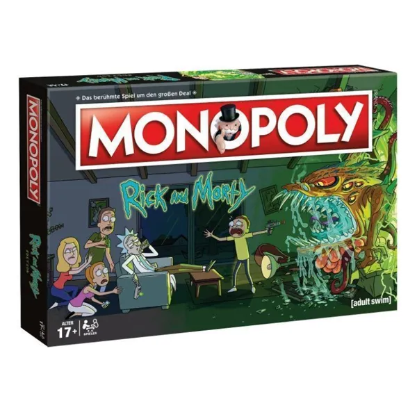Winning Moves - WIN45069 - Monopoly - Rick & Morty, Board game, 2-6 players, ages 17+ (DE edition)