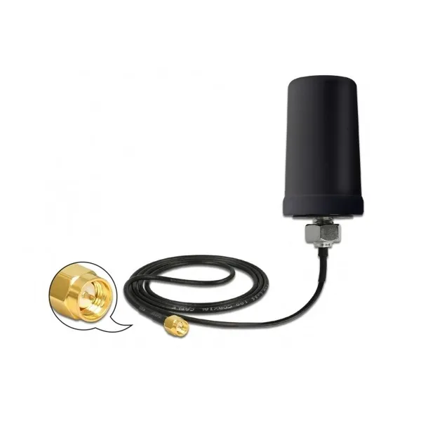 Delock - 12544 - GSM / UMTS Antenne SMA Stecker 0,7 - 1,6 dBi ULA100 1 m omnidirektional starr outdoor