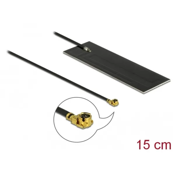 Delock - 12613 - LPWAN Antenne MHF(R) I Stecker 0,96 dBi 1.13 15 cm PCB intern Klebemontage