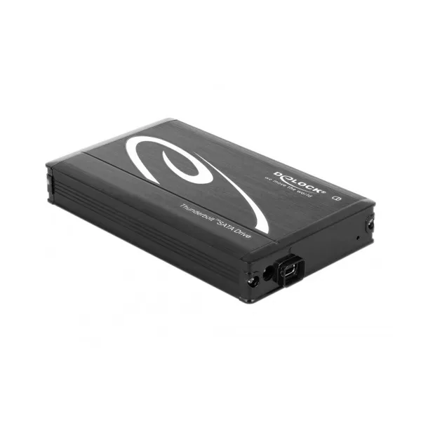 Delock - 42490 - 2.5 External Enclosure SATA HDD > Thunderbolt(TM) (up to 15 mm HDD) black
