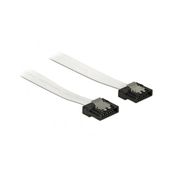 Delock - 83830 - SATA 6 Gb/s Kabel 10 cm weiß FLEXI