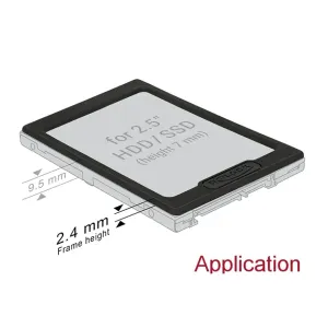 Delock - 18216 - 2.5 HDD / SSD Erweiterungsrahmen