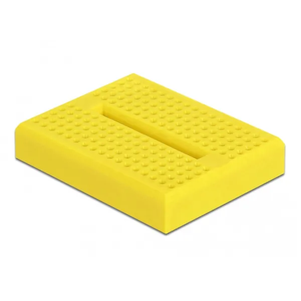 Delock - 18320 - Experimentier-Mini Steckbrett 170 Kontakte gelb