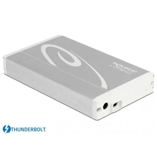 Delock - 42510 - 2.5 External Enclosure SATA HDD > Thunderbolt(TM) (up to 15 mm HDD) silver