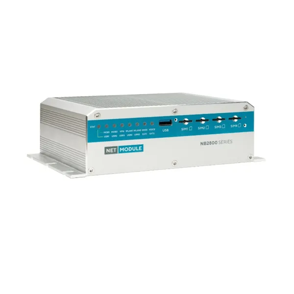 NetModule AG - NB2800-LWAC-G - Fahrzeug-Router mit LTE + WLAN-ac + 2x GbE + GNSS + E-Mark