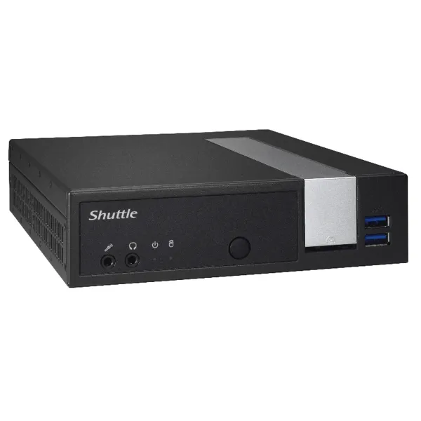 Shuttle - DL10J - XPC Slim Barebone, lüfterloser 1-Liter-PC für den Dauerbetrieb, schwarz