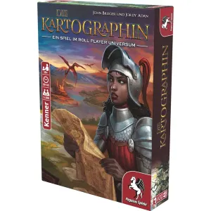 Pegasus Spiele - 51311G - Die Kartographin, Kartenspiel, für 1-100 Spieler, ab 10 Jahren (DE-Ausgabe)