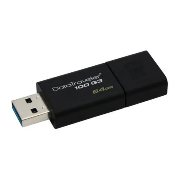 Kingston - DT100G3/64GB - USB Stick, 64GB, schwarz
