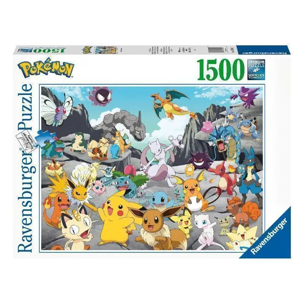 Ravensburger AG - RAV16784 - Puzzle: Pokémon Classics, 1500 Teile (DE-Ausgabe)