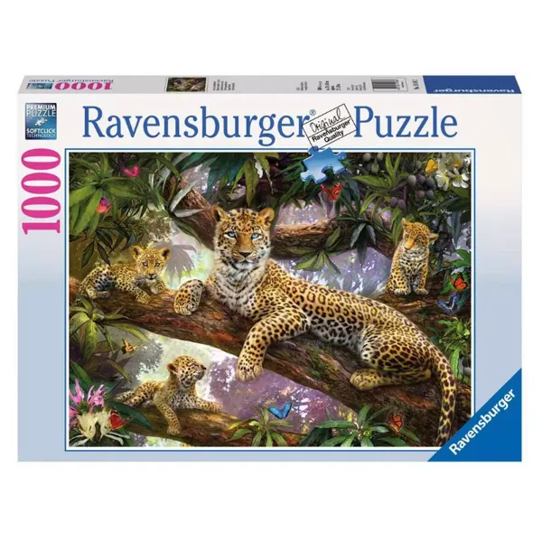 Ravensburger AG - RAV19148 - Puzzle: Stolze Leopardenmutter, 1000 Teile (DE-Ausgabe)