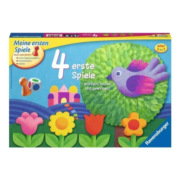 Ravensburger AG - RAV21417 - 4 erste Spiele, Kinderspiel, 2-6 Spieler, ab 3 Jahren (DE-Ausgabe)