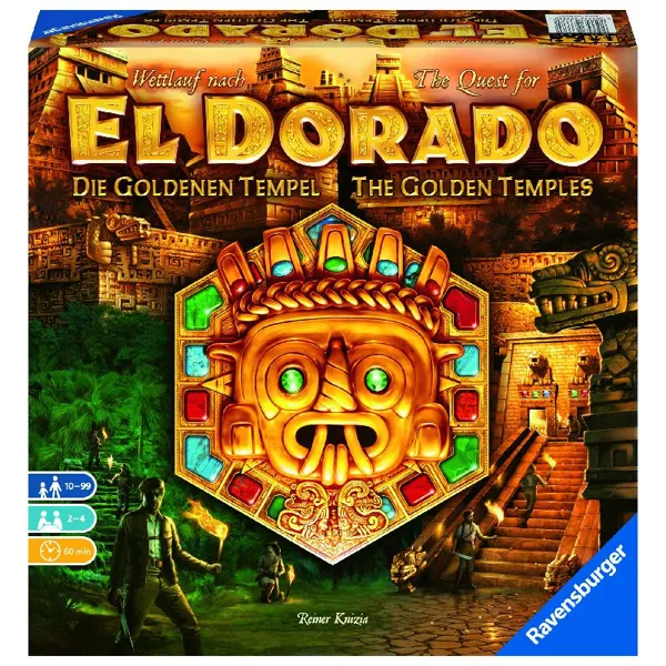 Ravensburger AG - RAV26129 - Wettlauf nach El Dorado Die Goldenen Tempel, Brettspiel (GB,DE), 2-4 Spieler, 10 Jahren
