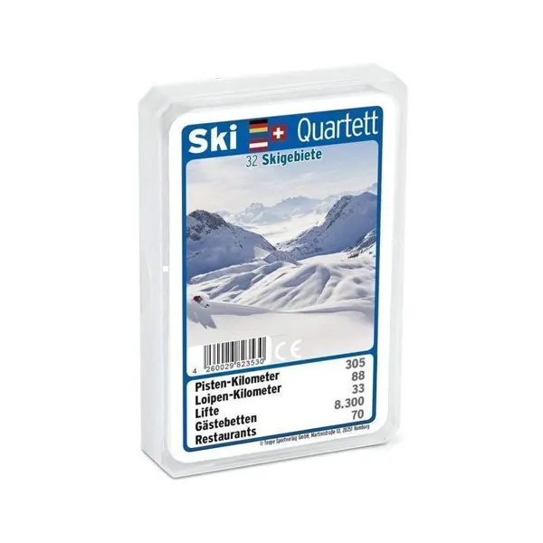 ASS-Altenburger - 22182492 - Ski-Quartett - Kartenspiel, für 2-4 Spieler, ab 4 Jahren (DE-Ausgabe)