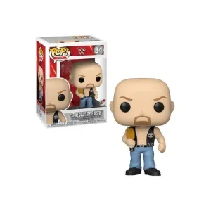Funko - FK49263 - Funko POP! WWE - STONE COLD Steve Austin w/Belt Vinyl Figur, 10cm