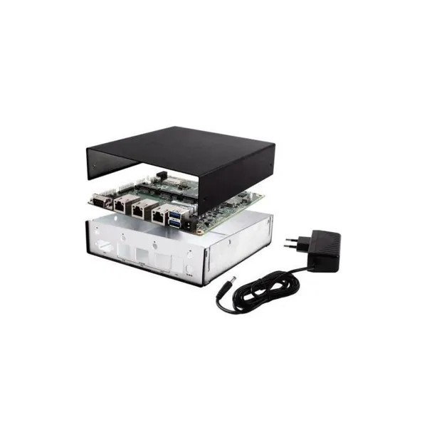 PC Engines - APU3D4 Embedded Box Starter Kit - 1 GHz, 4 GB RAM, 3x LAN, Intel i211 NIC