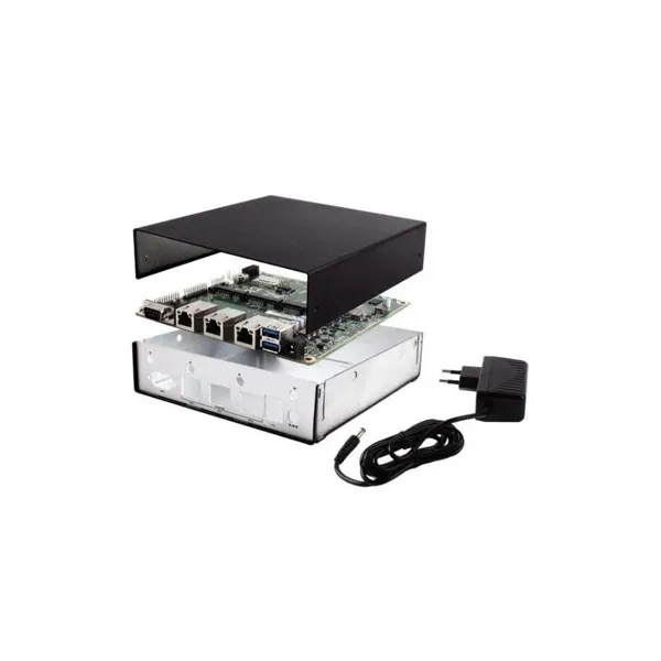 VARIA Group - APU2E2 Embedded Box Bundle - APU2E2, 16 GB mSATA SSD, Embedded Box, Intel i211 NIC