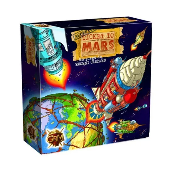 Funbot - 1020317 - Ticket to Mars - Kartenspiel, für 2-5 Spieler, ab 8 Jahren (DE-Ausgabe)