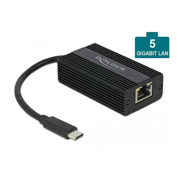 Delock - 66088 - Adapter USB Type-C™ Stecker zu 5 Gigabit LAN