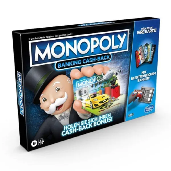 Hasbro Gaming - HASD1011 - Monopoly: Banking Cash-Back, Brettspiel, für 2-4 Spieler, (DE-Ausgabe)