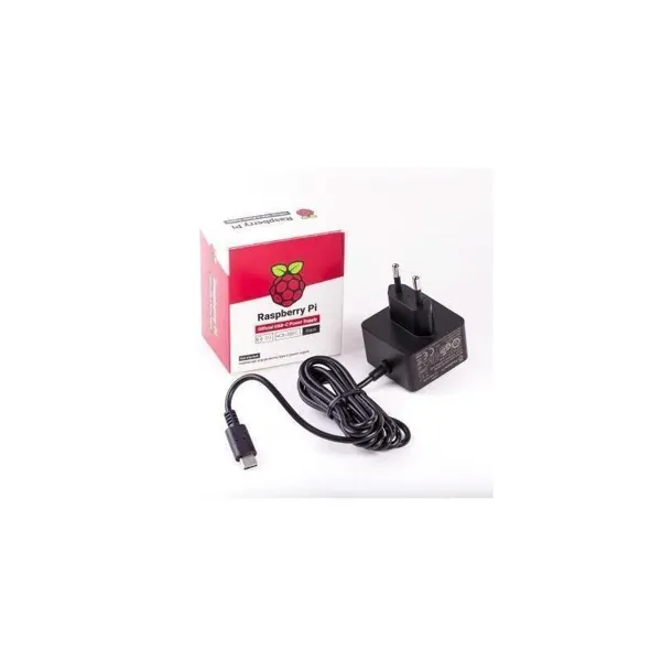 Raspberry Pi Foundation - RPI4 PSU EU BLACK BULK - 187-3425 - Raspberry Pi 5,1 V Raspberry Pi Netzteil, 1.5m, Schwarz, USB Typ C, EU-Stecker