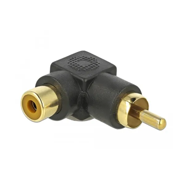 Delock - 66168 - Cinch Adapter Stecker zu Buchse gewinkelt