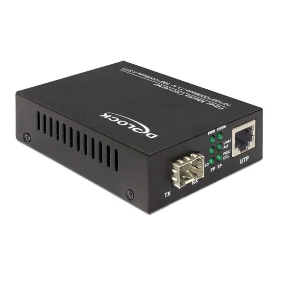 Delock - 86110 - Medienkonverter 10/100/1000Base-T zu 100/1000Base-X SFP