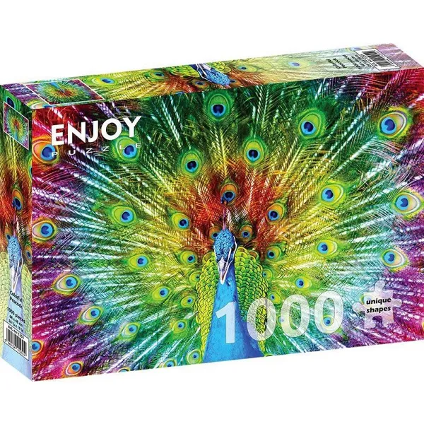 ENJOY Puzzle - ENJOY-1251 - Colorful Peacock, Puzzle, 1000 Pieces