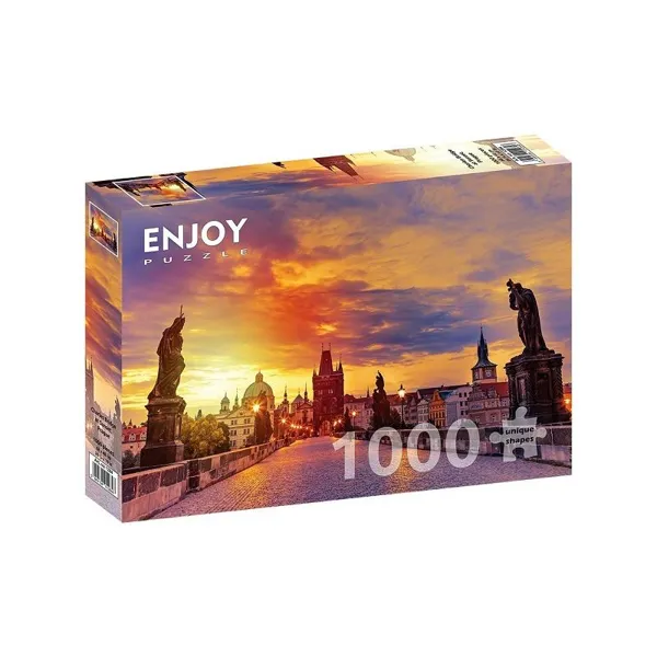 ENJOY Puzzle - ENJOY-1284 - Charles Bridge at Sunset, Prague, Puzzle , 1000 pieces