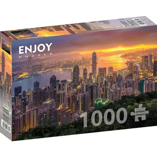 ENJOY Puzzle - ENJOY-1371 - Hongkong bei Sonnenaufgang, Puzzle , 1000 Teile