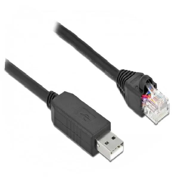 Delock - 64160 - Serial connection cable with FTDI chipset, USB2.0-A male to RS-232 RJ45 male 1 m