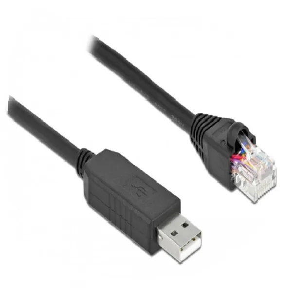 Delock - 64161 - Serielles Anschlusskabel mit FTDI Chipsatz, USB2.0-A Stecker zu RS-232 RJ45 Stecker 2 m