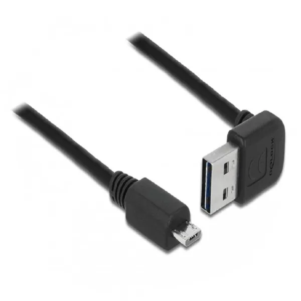 Delock - 83535 - Cable EASY-USB 2.0 Type-A male angled up / down > USB 2.0 Type Micro-B male, 1 m