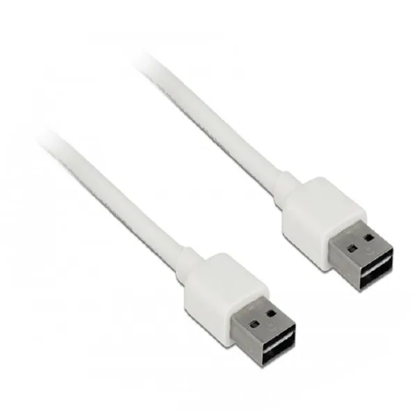Delock - 85193 - Cable EASY-USB2.0-A plug & EASY-USB2.0-A plug 1 m, white