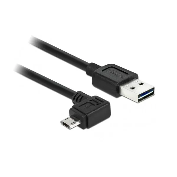 Delock - 85562 - Cable EASY-USB2.0-A male & EASY-USB2.0-Micro-B male angled left / right 5 m
