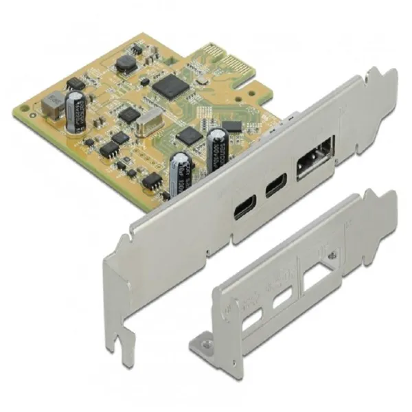 Delock - 89582 - PCI Express card >1 x USB-C 3.1 socket + 1 x USB-C 3.1 (DP Alt Mode) socket