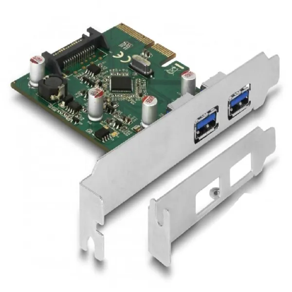Delock - 90298 - PCI Express x4 Karte zu 2 x extern USB 3.2 Gen 2 Typ-A Buchse