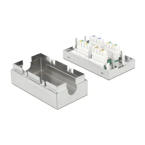 Delock - 86410 - Verbindungsdose für Netzwerkkabel Cat.6A LSA STP