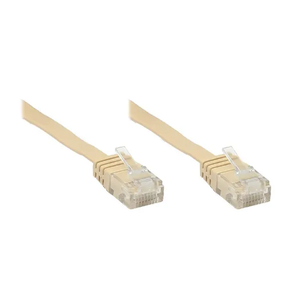 VARIA Group - 806U-F100HBR - Patchkabel Cat.6, U/UTP, 10m, braun