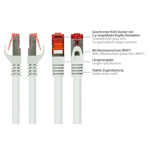 VARIA Group - 8060-050W - Patchcable Cat.6, S/FTP, 5m, white