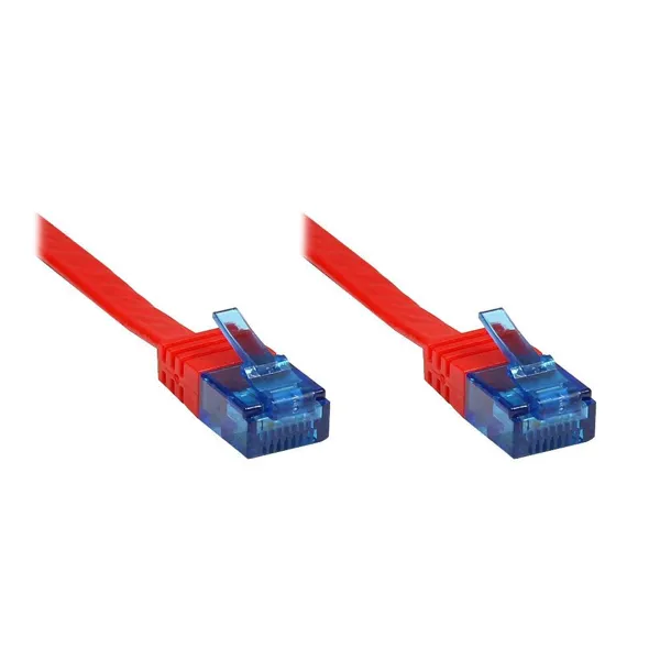 VARIA Group - 8060-HF005R - Patchkabel Cat.6a, U/UTP, 0,5m, rot