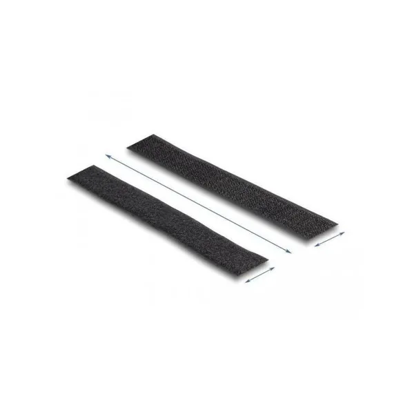 Delock - 20859 - Strapazierfähiges Klettband selbstklebend mit Haft- und Flauschband L 25 m x B 2