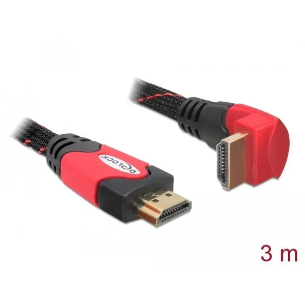 Delock - 82687 - Kabel High Speed HDMI mit Ethern. HDMI A Stecker > HDMI A Stecker gew. 4K 3 m